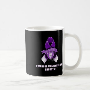 Overdose Awareness Day Purple Ribbon August 31 Coffee Mug