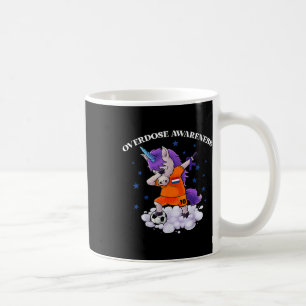 Overdose Awareness Dubbing Unicorn Purple Ribbon Coffee Mug
