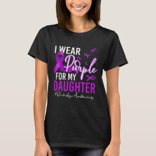 Overdose Awareness I Wear Purple For My Daughter 4 T-Shirt