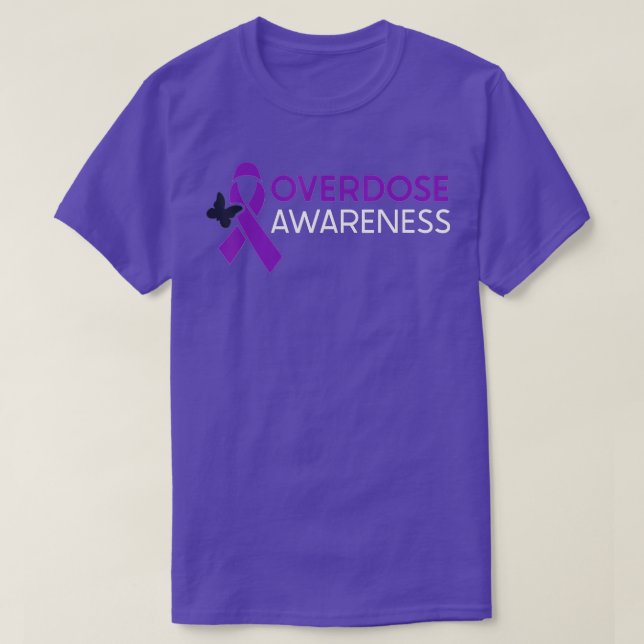 Overdose Awareness  I Wear Purple -gigapixel-stand T-Shirt (Design Front)