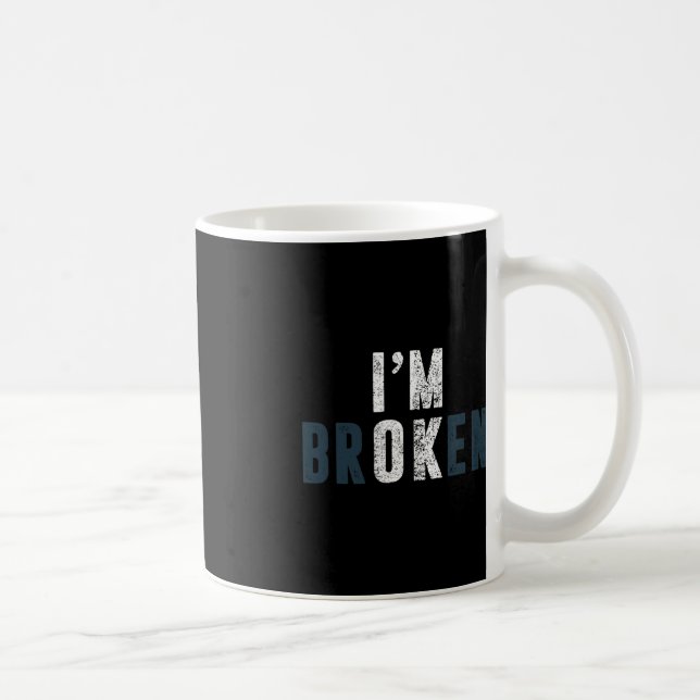 Overdose Awareness I'm OK Broken Grief  Coffee Mug (Right)