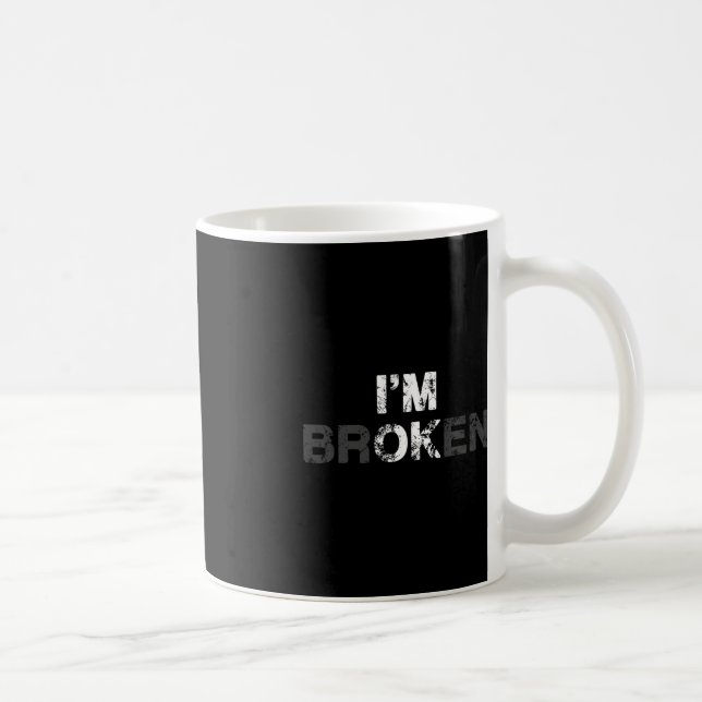 Overdose Awareness I'm OK Broken Grief Gift   Coffee Mug (Right)