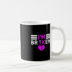 Overdose Awareness I'm OK Broken Purple Ribbon Coffee Mug