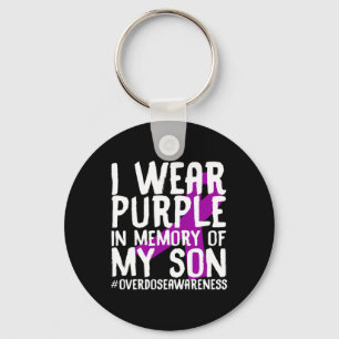 Overdose Awareness Memory Of Deceased Son Drug Abu Key Ring