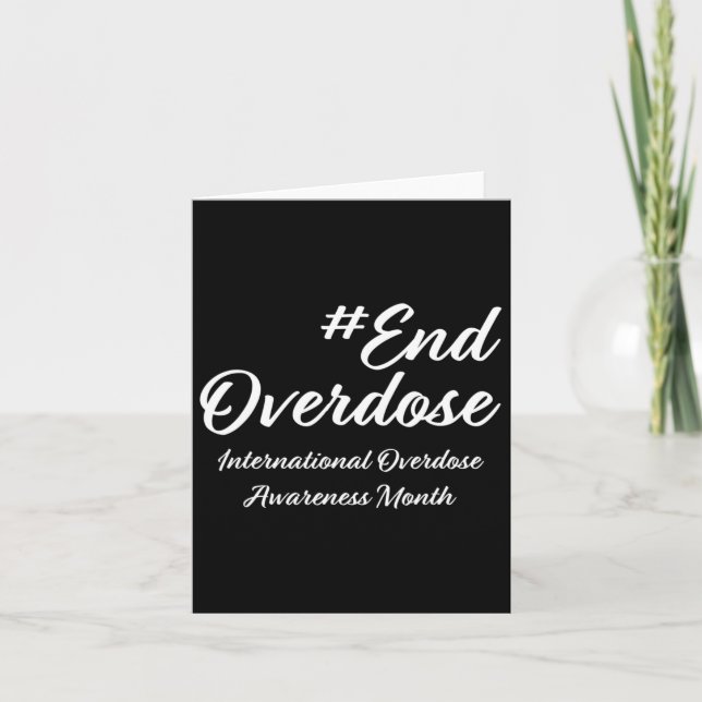 Overdose Awareness Month1  Card (Front)