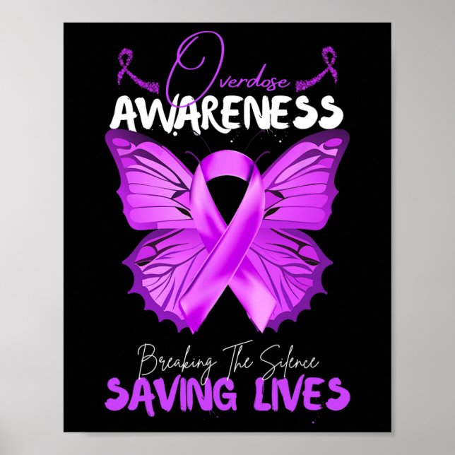 Overdose Awareness Month Breaking The Silence Savi Poster (Front)