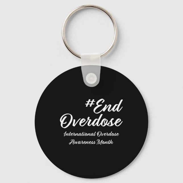 Overdose Awareness Month Key Ring (Front)