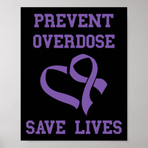 Overdose Awareness Month Prevent Overdose Purple R Poster