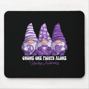 Overdose Awareness Month Purple Ribbon Gnomies Sup Mouse Pad