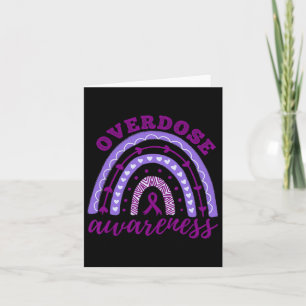 Overdose Awareness Month Rainbow Card