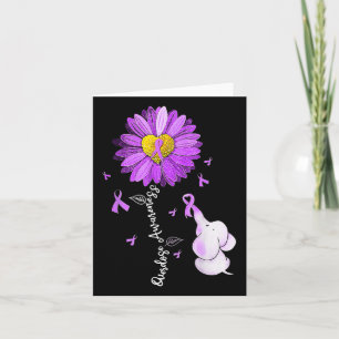 Overdose Awareness Month Sunflower Ribbon Purple E Card