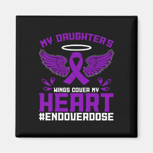 Overdose Awareness Mum My Daughter's Wings Cover M Magnet