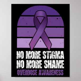 Overdose Awareness No More Stigma No More Shame Poster
