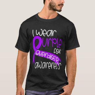 Overdose Awareness Purple Ribbon Drug Addiction 11 T-Shirt