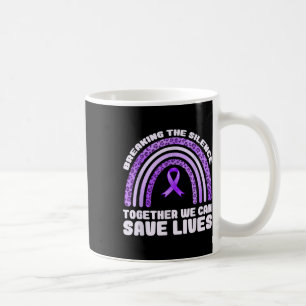 Overdose Awareness Purple Ribbon Drug Addiction 27 Coffee Mug