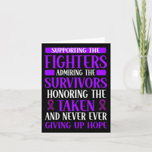 Overdose Awareness Purple Ribbon Drug Addiction 2  Card