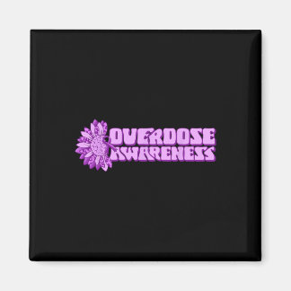 Overdose Awareness Purple Ribbon Drug Addiction 32 Magnet