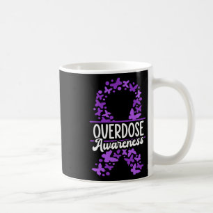 Overdose Awareness Purple Ribbon Drug Addiction 51 Coffee Mug