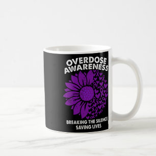 Overdose Awareness Purple Ribbon Drug Addiction 71 Coffee Mug