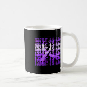 Overdose Awareness Purple Ribbon Drug Addiction 76 Coffee Mug