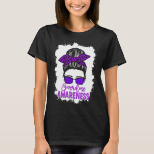 Overdose Awareness Purple Ribbon Drug Addiction 77 T-Shirt