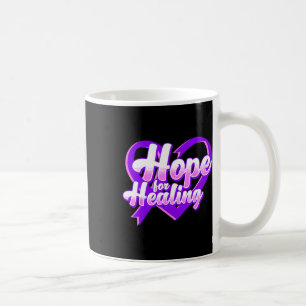 Overdose Awareness Purple Ribbon Drug Addiction 91 Coffee Mug