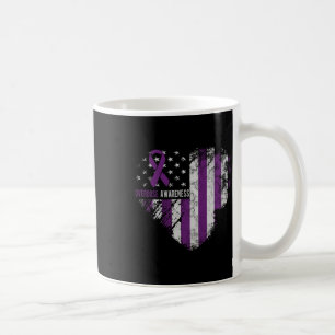 Overdose Awareness Purple Ribbon Drug Addiction Co Coffee Mug