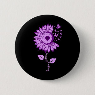 Overdose Awareness Purple Ribbon Drug Addiction N 6 Cm Round Badge