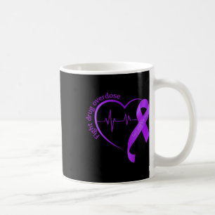 Overdose Awareness Purple Ribbon Drug Addiction Re Coffee Mug
