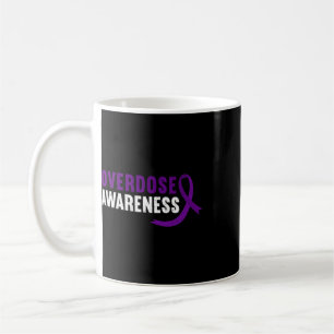 Overdose Awareness Purple Ribbon Drug Addiction Re Coffee Mug