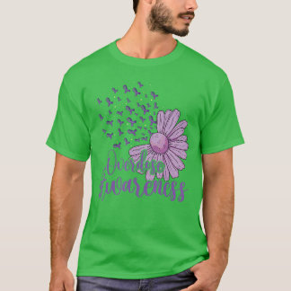Overdose Awareness Purple Ribbon Drug Addiction Su T-Shirt