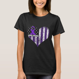 Overdose Awareness Purple Ribbon Drug Addiction &# T-Shirt