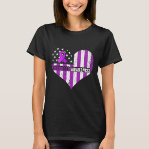 Overdose Awareness Purple Ribbon Drug Addiction T-Shirt