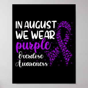 Overdose Awareness Ribbon Poster