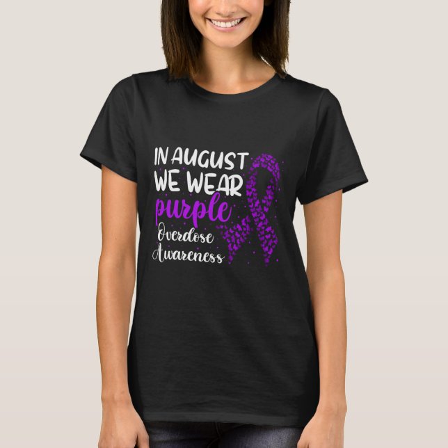 Overdose Awareness Ribbon Shirt  (Front)