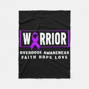 Overdose Awareness Shirt - Warrior Fleece Blanket