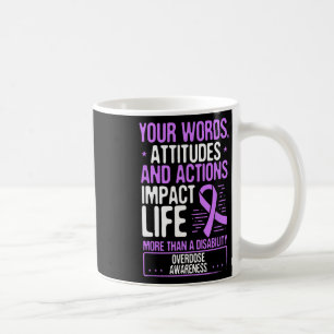 Overdose Awareness Than A Disability Purple Ribbon Coffee Mug