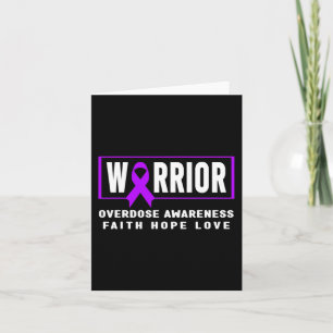Overdose Awareness - Warrior Card