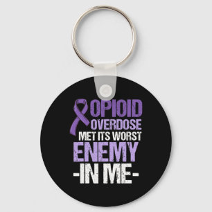 Overdose Awareness Warrior Survivor 13  Key Ring