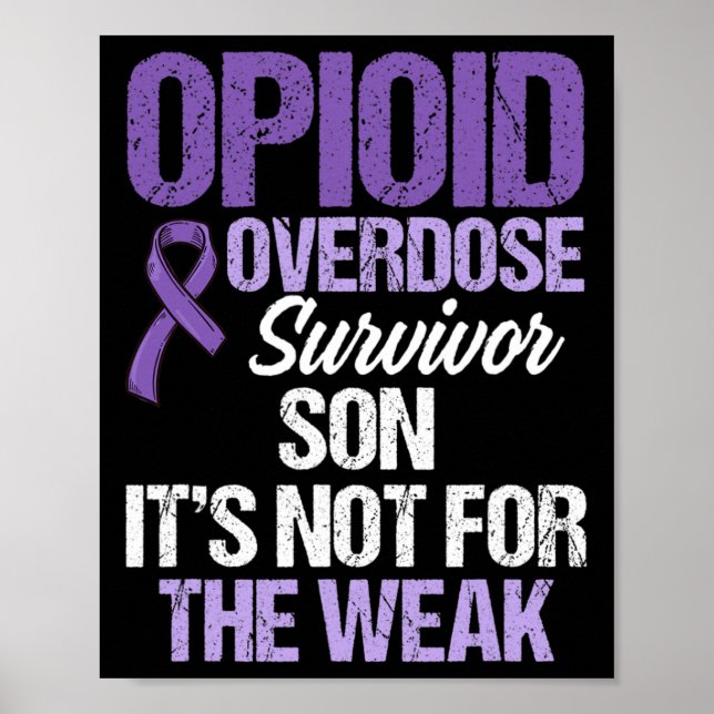 Overdose Awareness Warrior Survivor 14  Poster (Front)