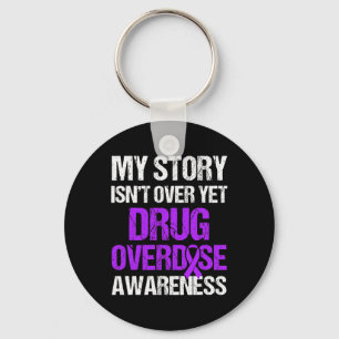 Overdose Awareness Warrior Survivor 15 Key Ring