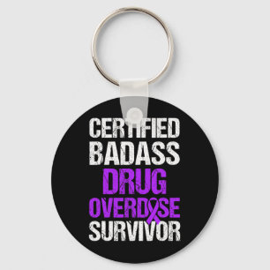 Overdose Awareness Warrior Survivor 19  Key Ring