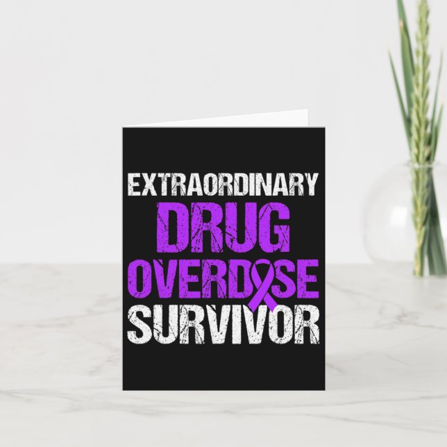 Overdose Awareness Warrior Survivor 24  Card (Front)
