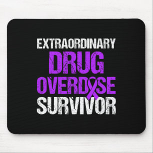 Overdose Awareness Warrior Survivor 24 Mouse Pad