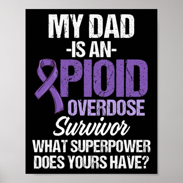 Overdose Awareness Warrior Survivor 29  Poster (Front)