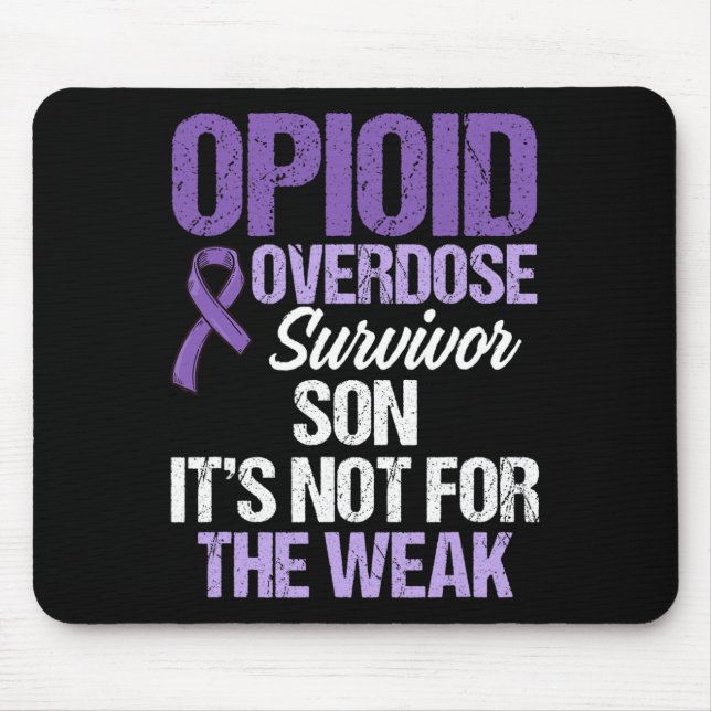 Overdose Awareness Warrior Survivor 40  Mouse Pad (Front)