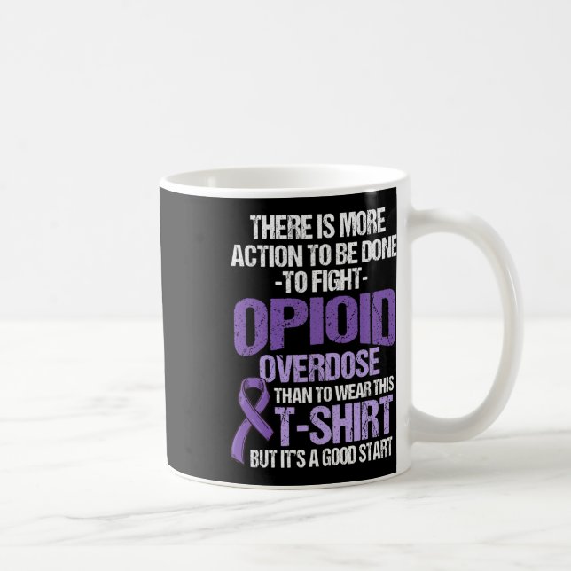 Overdose Awareness Warrior Survivor 42  Coffee Mug (Right)