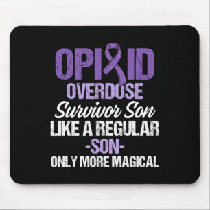 Overdose Awareness Warrior Survivor 45 Mouse Pad
