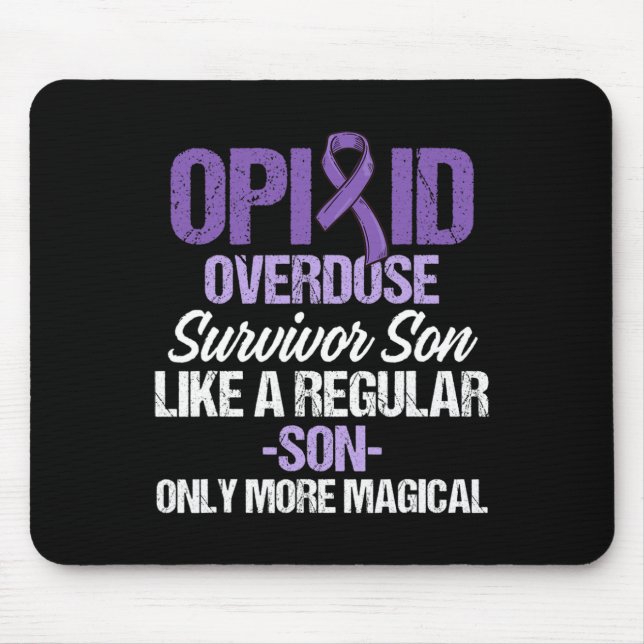 Overdose Awareness Warrior Survivor 45  Mouse Pad (Front)
