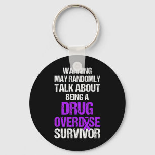 Overdose Awareness Warrior Survivor 9 Key Ring